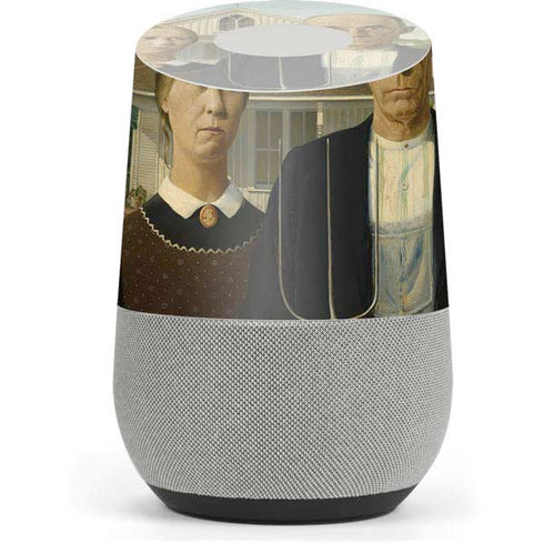 Grant Wood American Gothic Google Home Skin